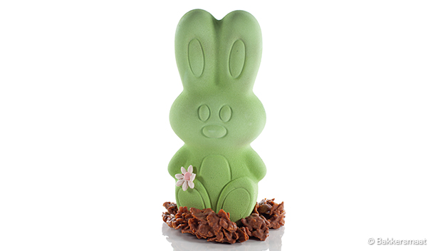 Paashaas groen (ca. 21 cm) melk